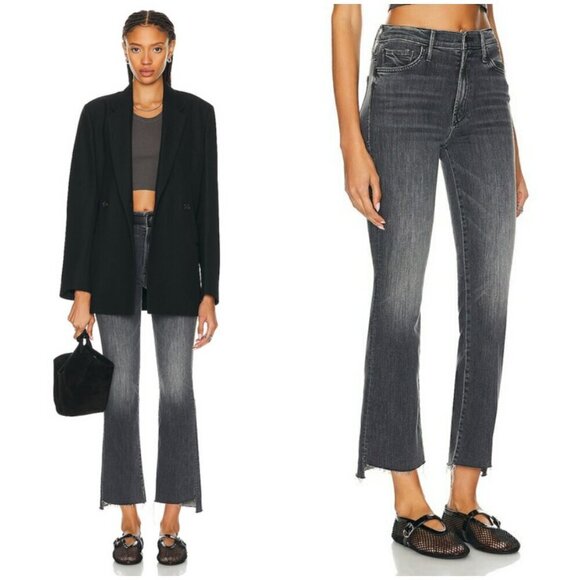 💕MOTHER💕 The Insider Crop Step Fray Jeans ~ Save Your Soul 33 NWT - Picture 9 of 16